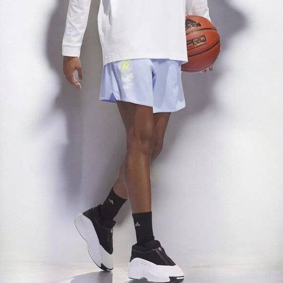 Adidas Womens Candace Parker Exhibit Select Air Shorts Blue Dawn NEW Medium - Picture 7 of 9